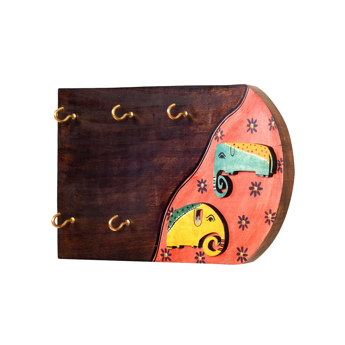 Hoka-Poka Key hanger with elephant motifs and beautiful art work