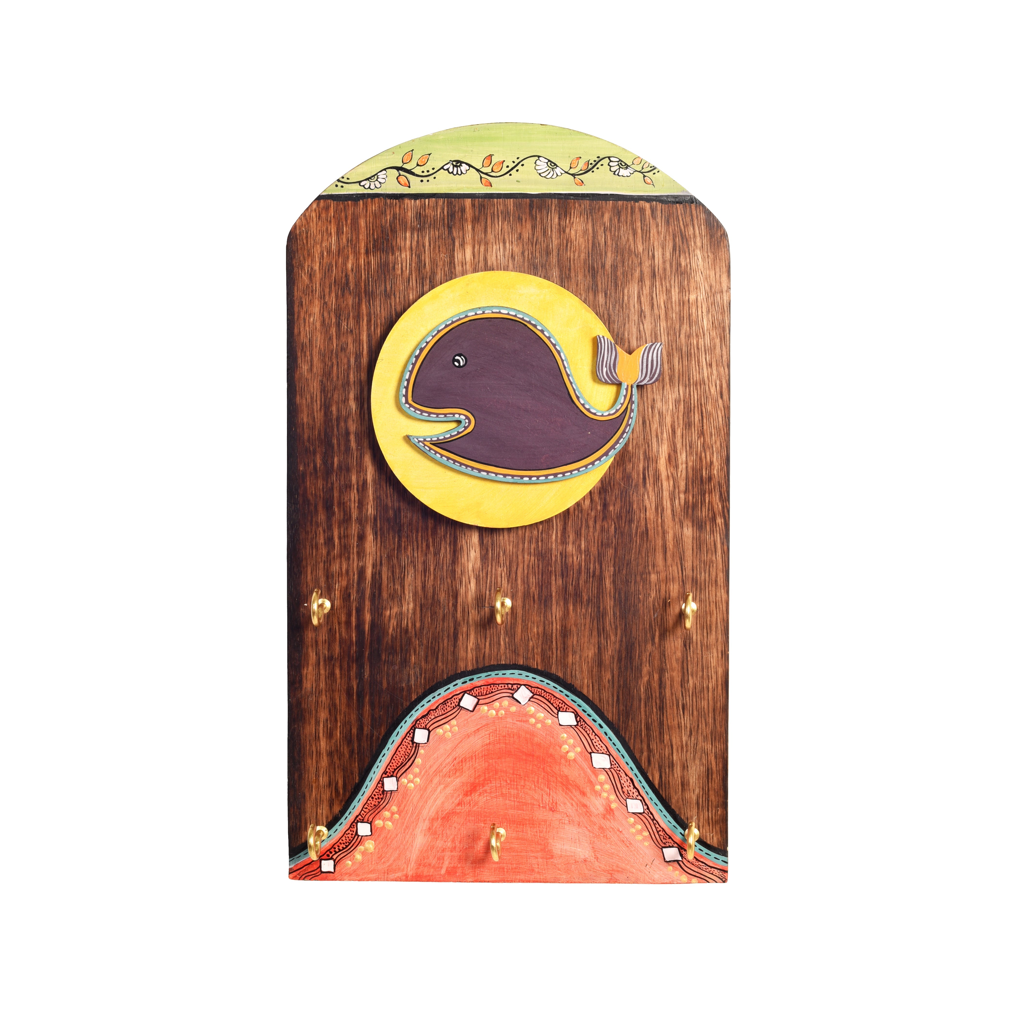 Ona Key hanger with fish mottif and beautiful art work