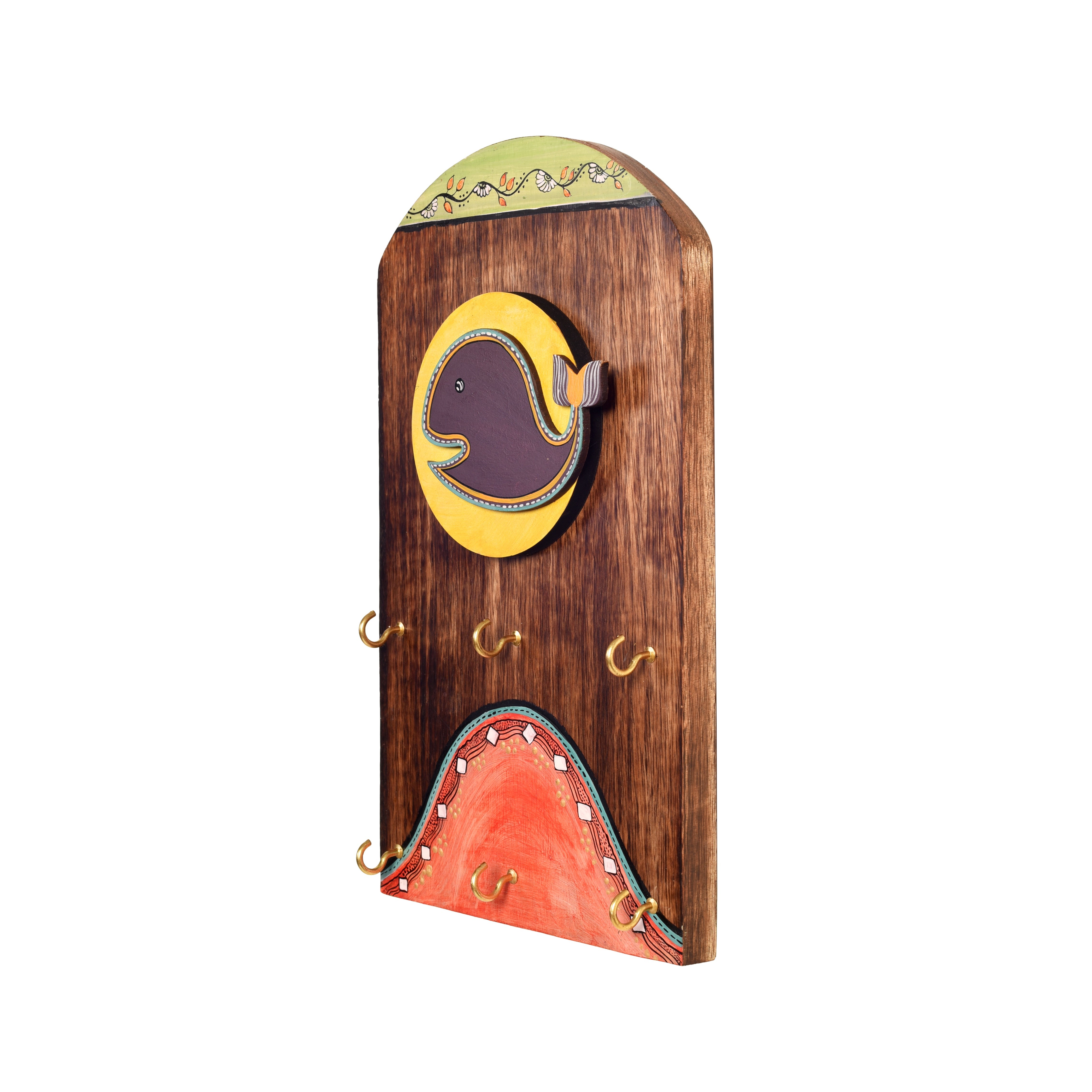 Ona Key hanger with fish mottif and beautiful art work