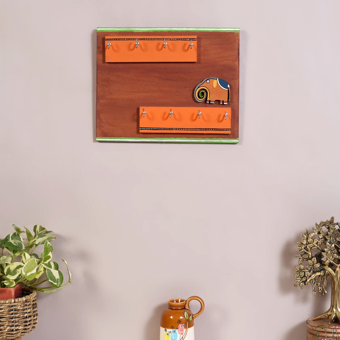Gaja Elephant Ledge Key Holder