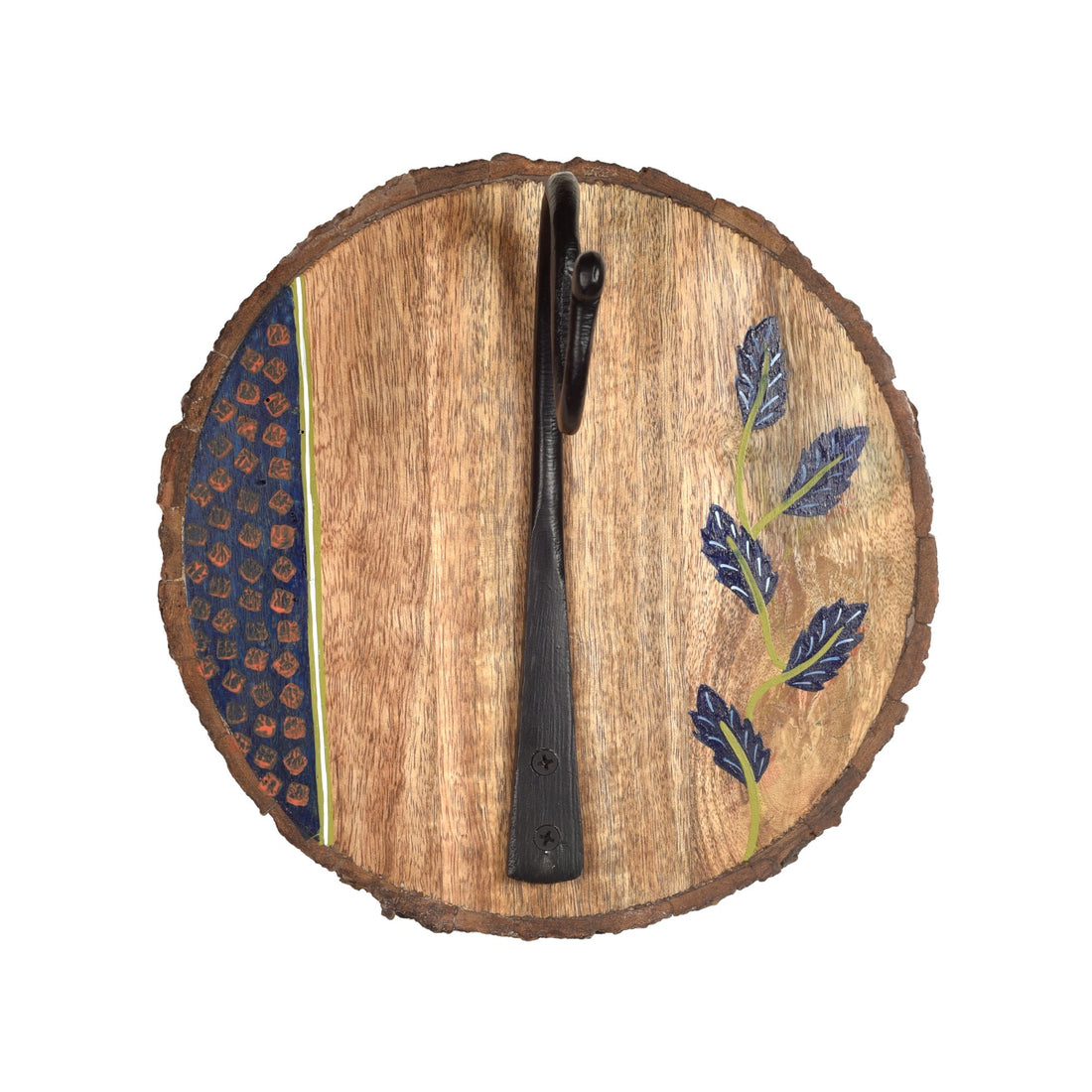 Autumn Leaf Wall Mounted Hanger in Mango Wood