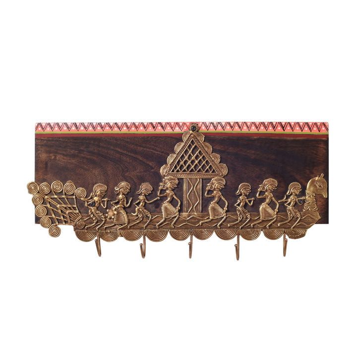 Heritage Charm Brass Key Hook Set