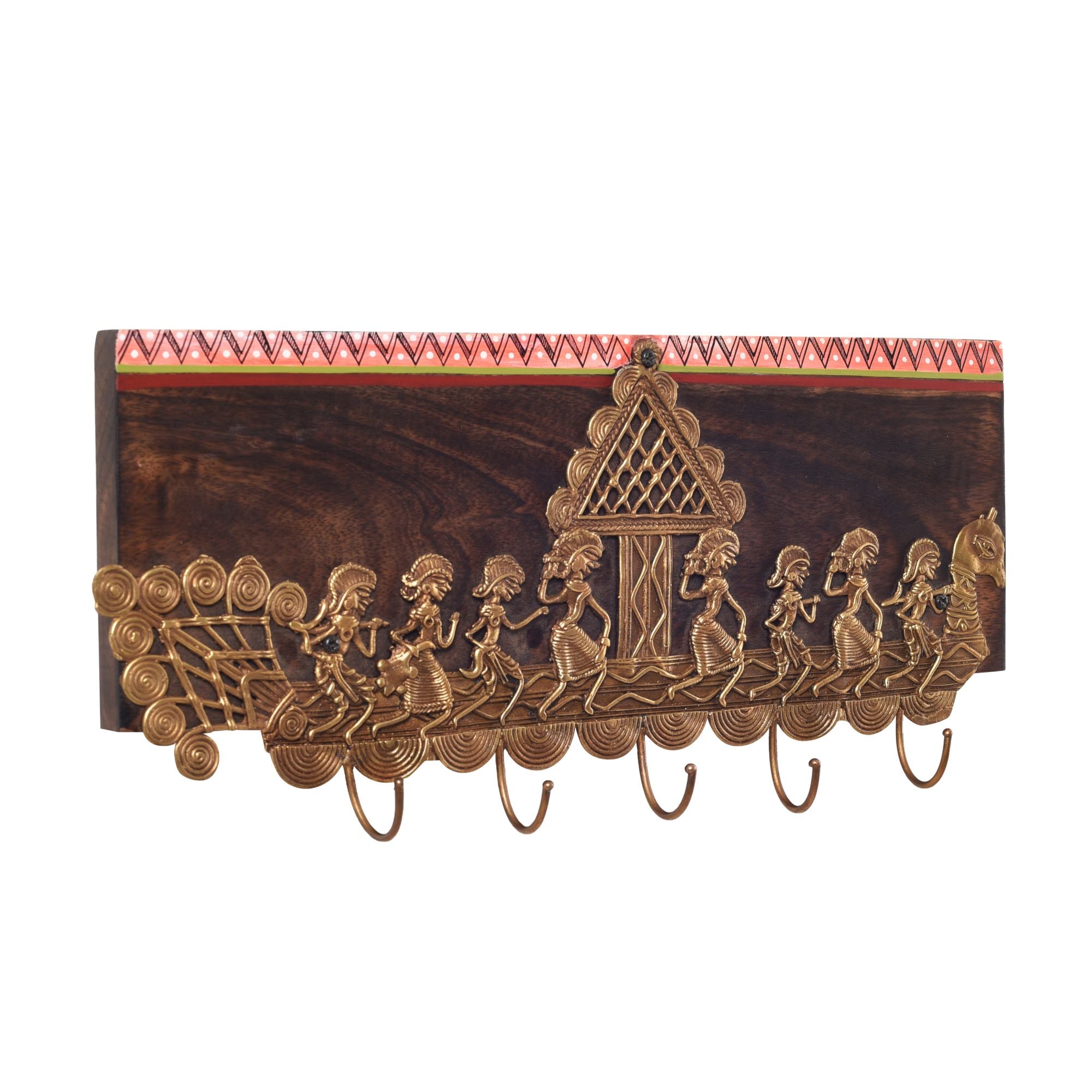 Heritage Charm Brass Key Hook Set