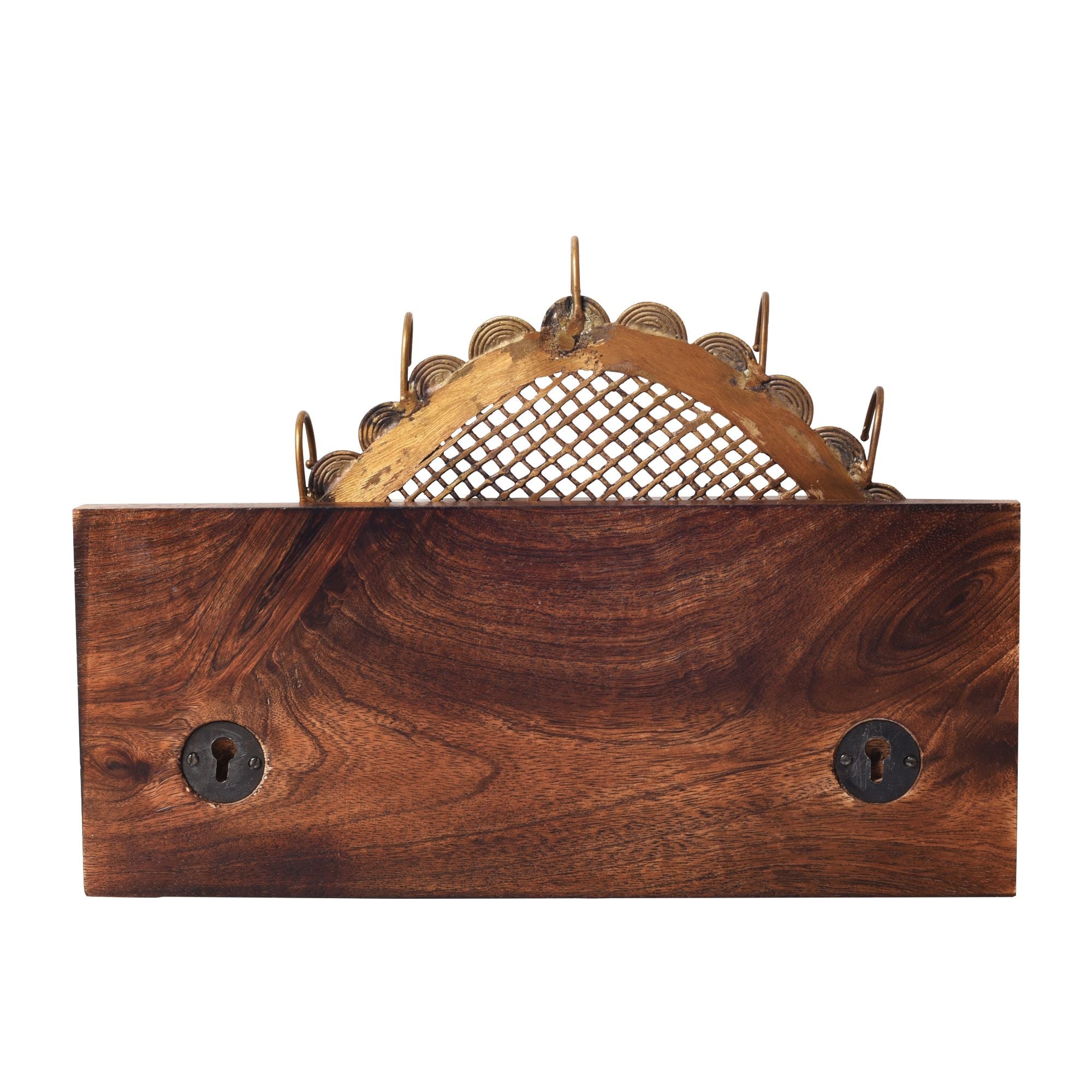 Golden Leaf Brass Key Holder