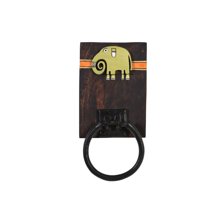 Haathi Green Elephant Towel Holder