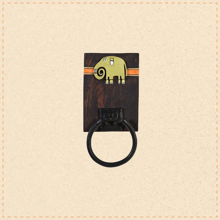 Haathi Green Elephant Towel Holder