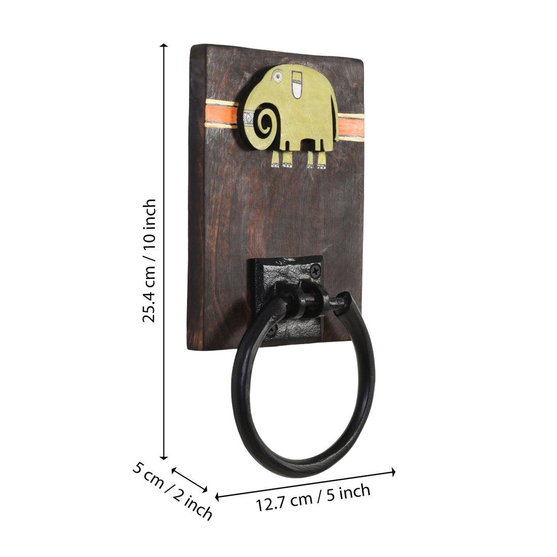 Haathi Green Elephant Towel Holder