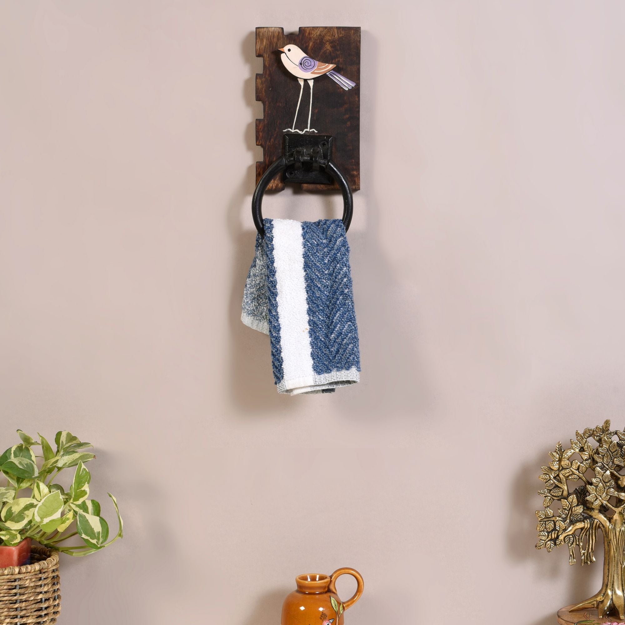 Gauraiya Sparrow Towel Holder