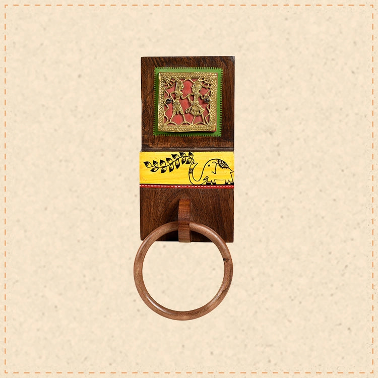 Yellow Elephant Towel Hanger (4x2.2x11)