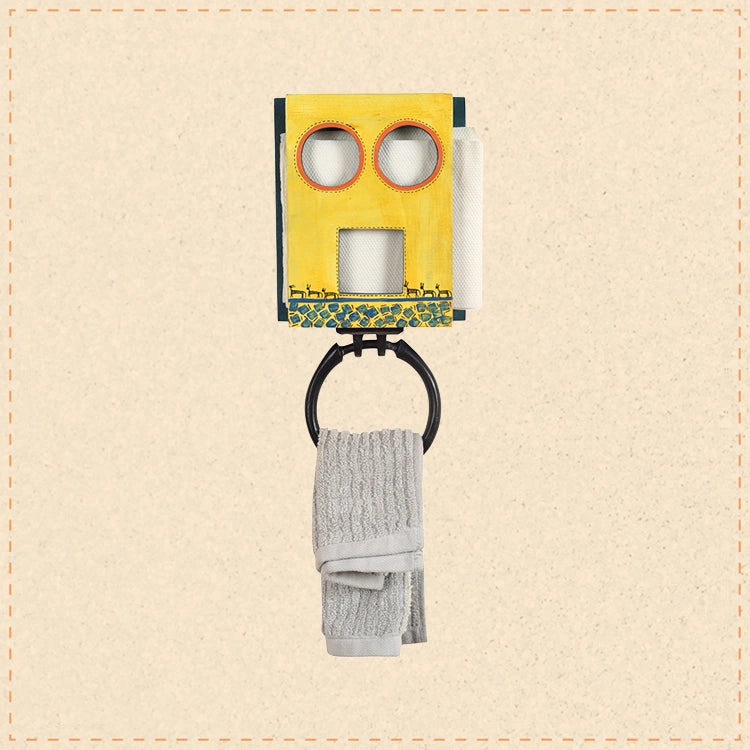 Robo Face Towel Hanger (6x2.5x7)