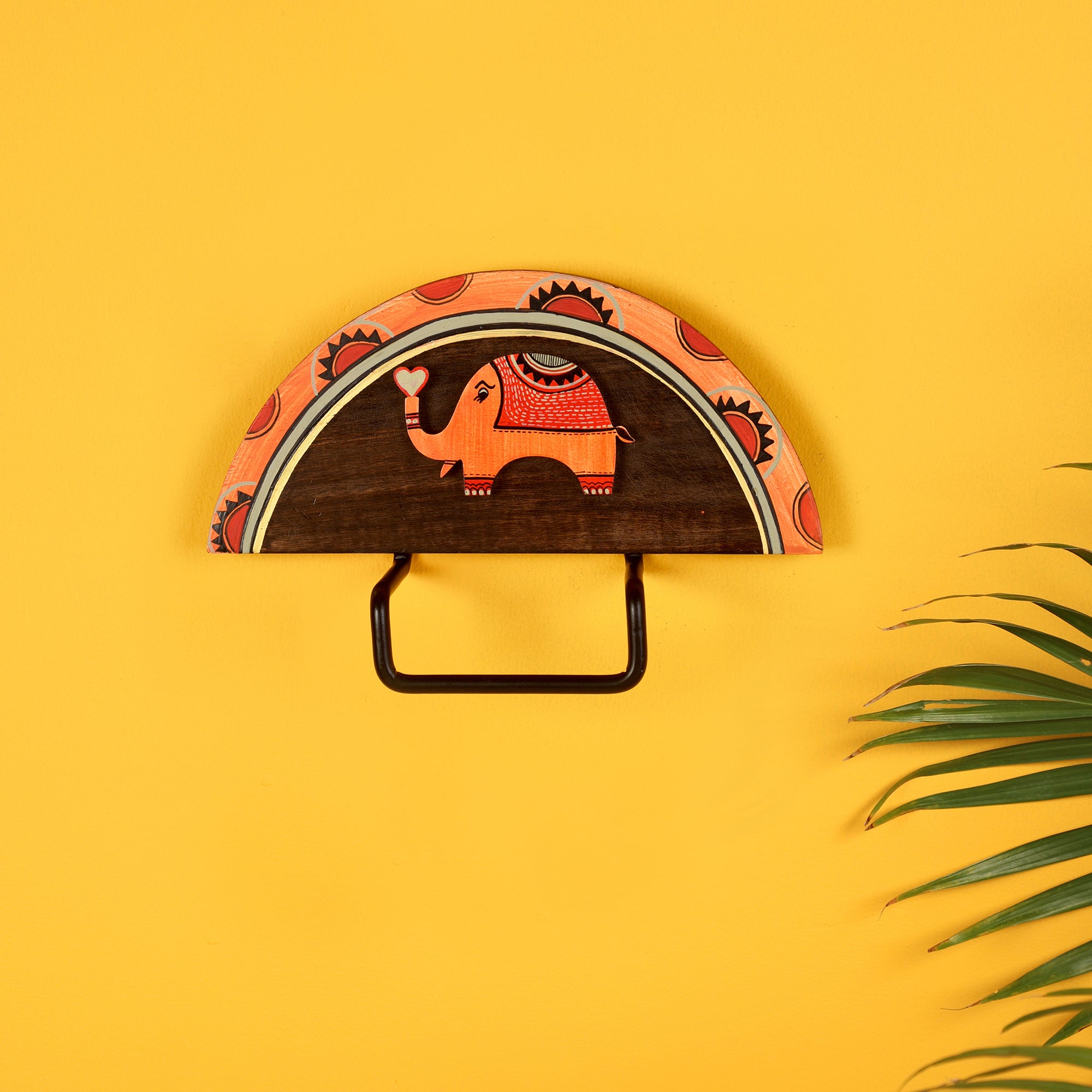 Happy Elephant Towel Hanger (9.5x0.5x6)