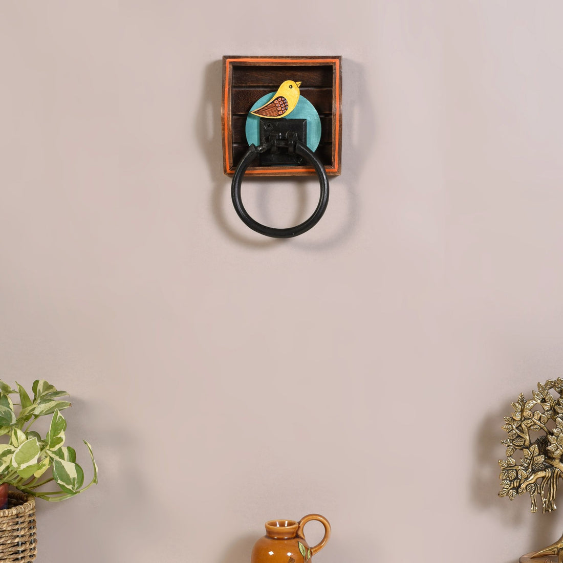 Peeli Chidiya Yellow Bird Towel Holder