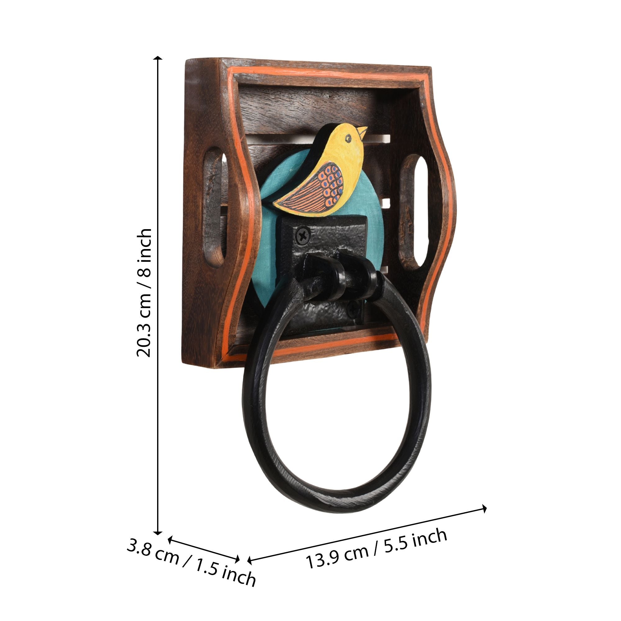 Peeli Chidiya Yellow Bird Towel Holder