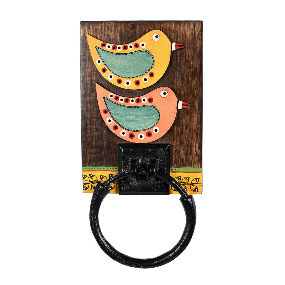 Towel Holder Handcrafted Tribal Art (5x1x10)