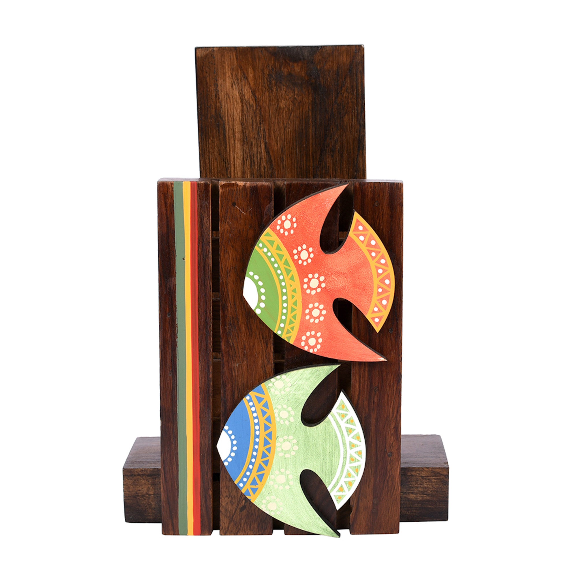 Towel Holder Handcrafted Tribal Art (5.4x3.6x8)