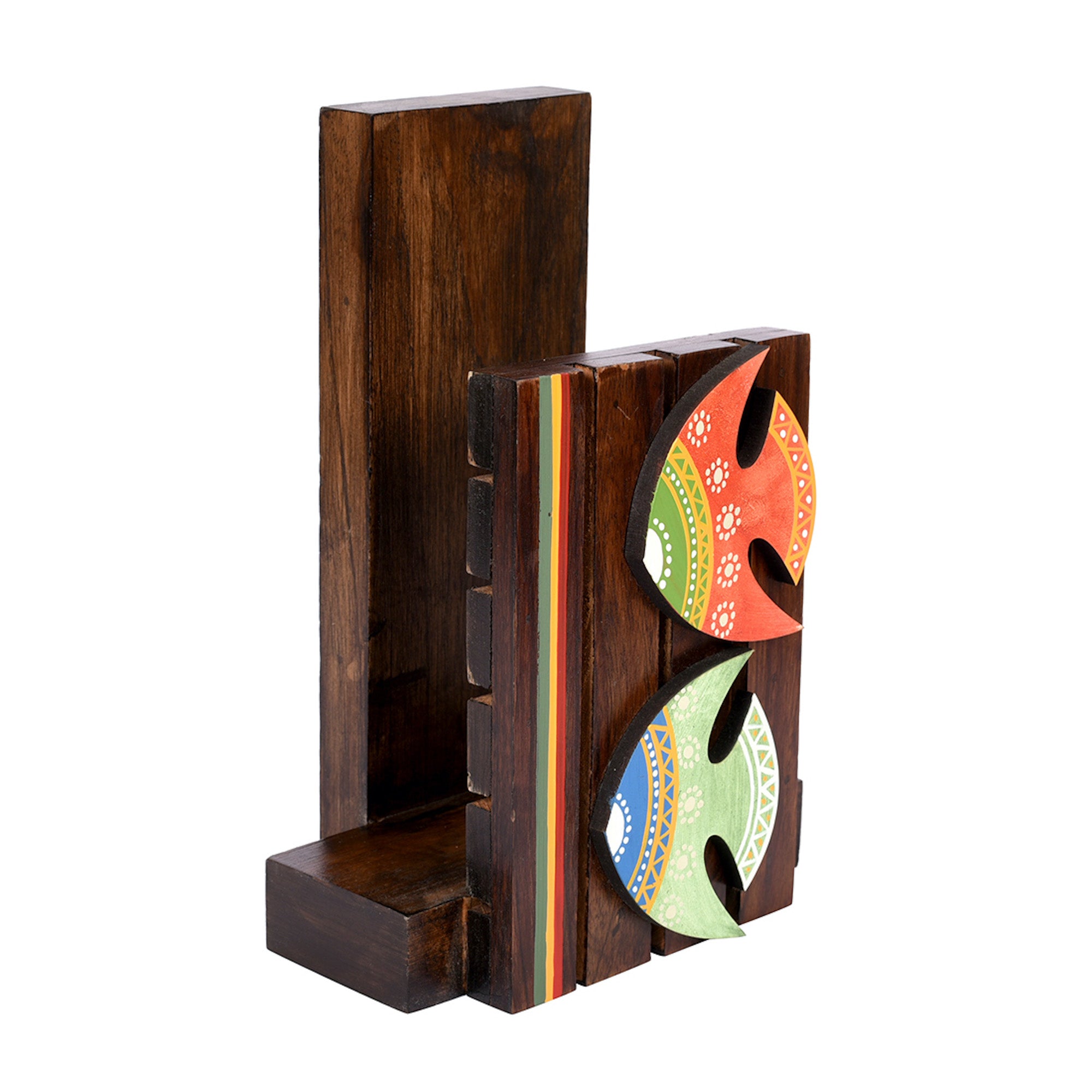 Towel Holder Handcrafted Tribal Art (5.4x3.6x8)