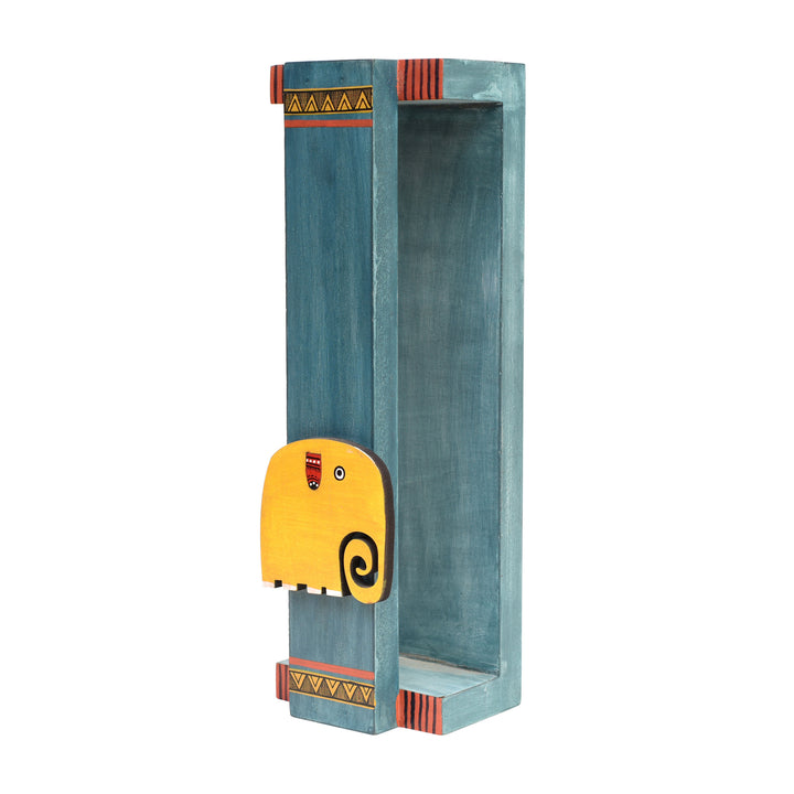 Happy Elephant Wall Mounted Towel Rack (4x3.5x12)