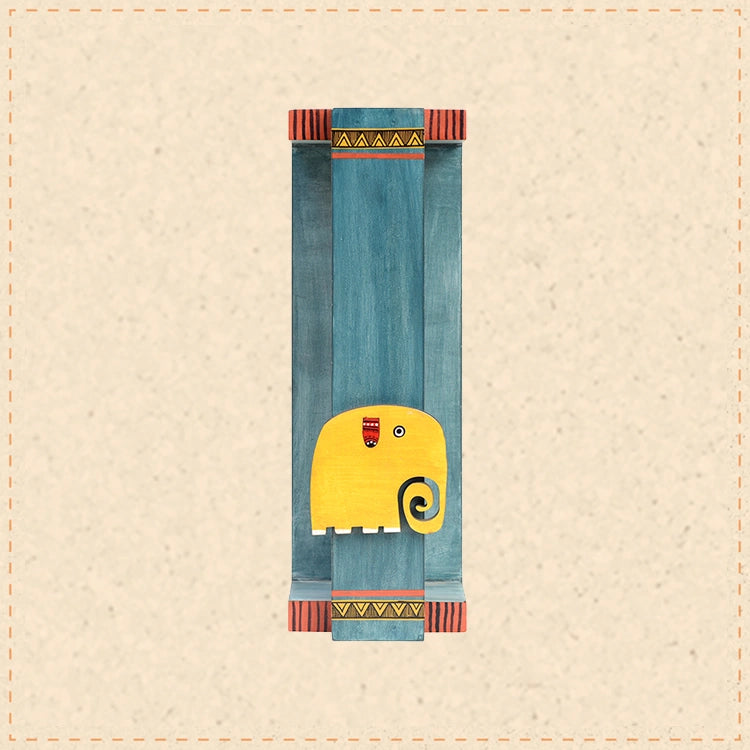 Happy Elephant Wall Mounted Towel Rack (4x3.5x12)