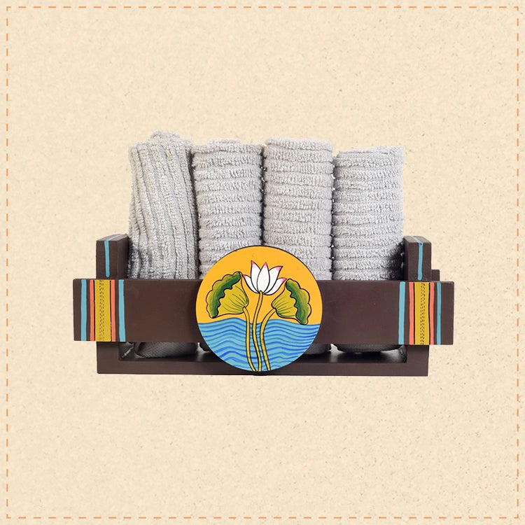 Pichhwai Iteeha Hand Towels Holder