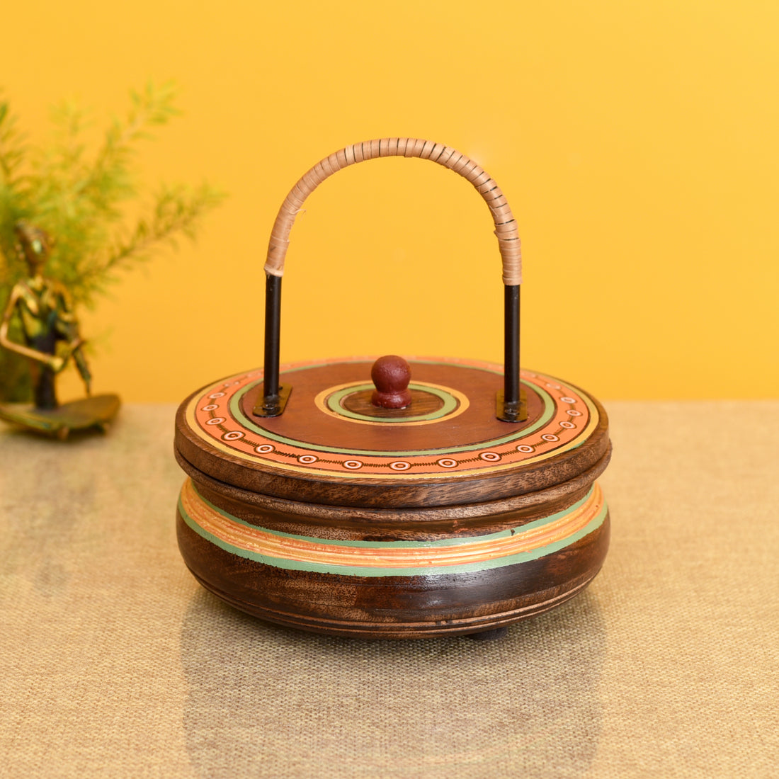 Rhea I Casserole Handcrafted In Rosewood (7x7x7.5)