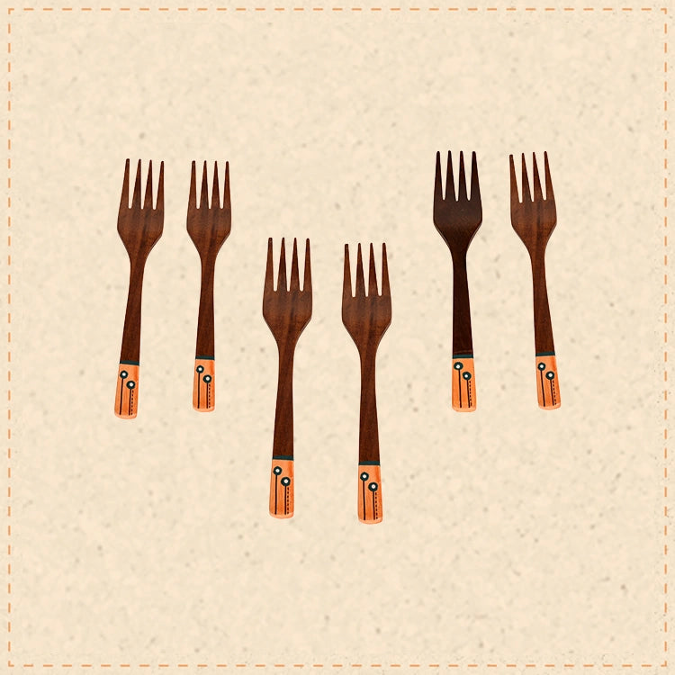 Handcrafted Wooden Forks (So6)