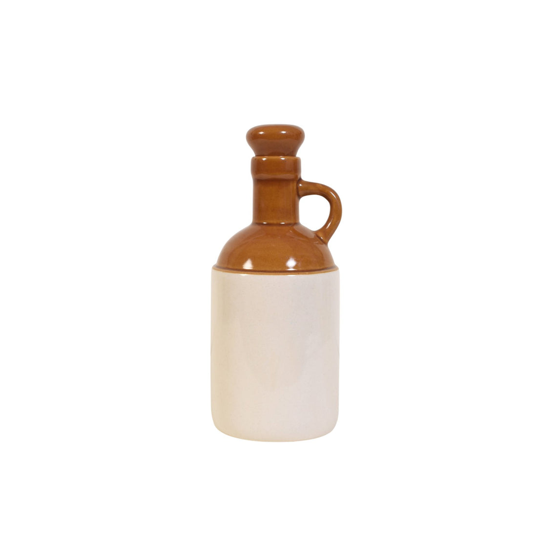 Rustic Matka Two-Tone Ceramic Oil Dispenser