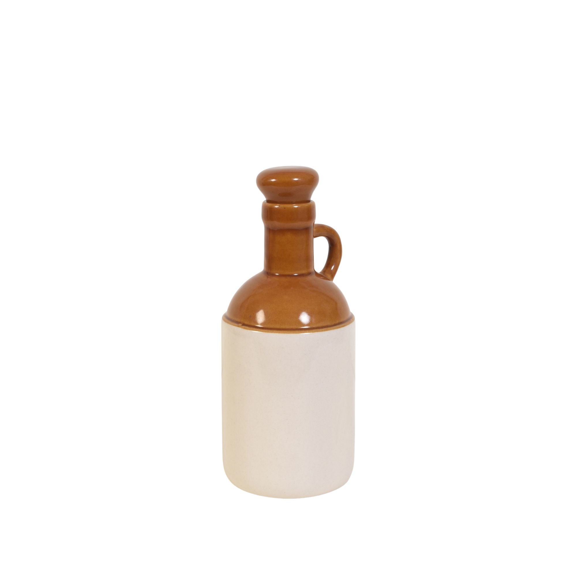 Rustic Matka Two-Tone Ceramic Oil Dispenser