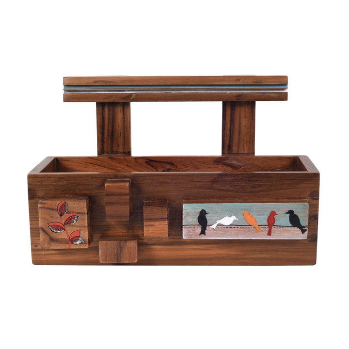 Sitting birds magazine racks (12x5.5x7.5)