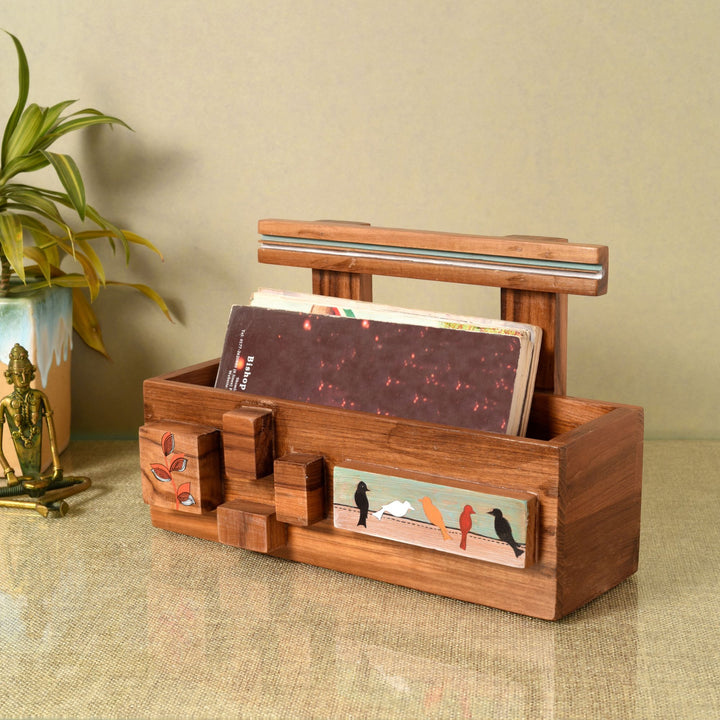 Sitting birds magazine racks (12x5.5x7.5)