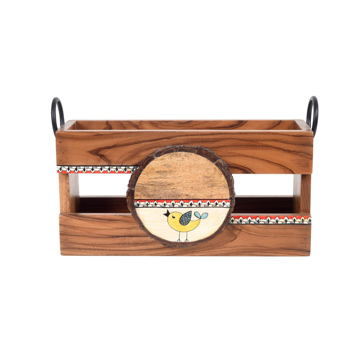 Melodic Perch Wooden Magazine Holder