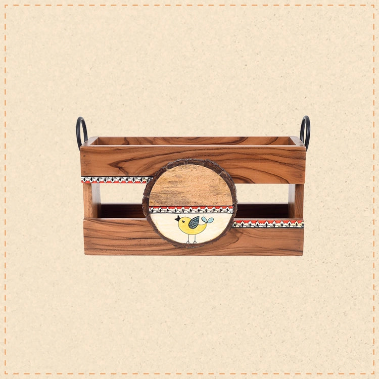 Melodic Perch Wooden Magazine Holder