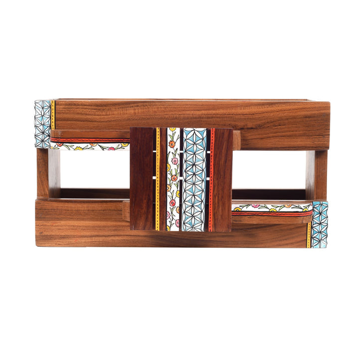 Blooming Impressions Wooden Magazine Holder