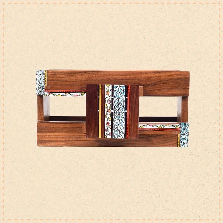 Blooming Impressions Wooden Magazine Holder