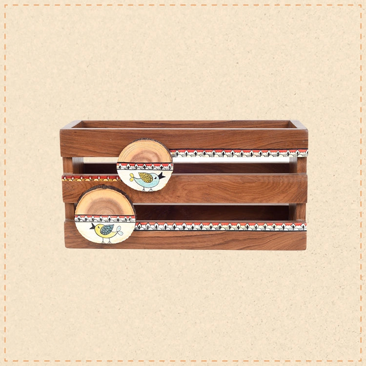 Melodic Haven Wooden Magazine Holder