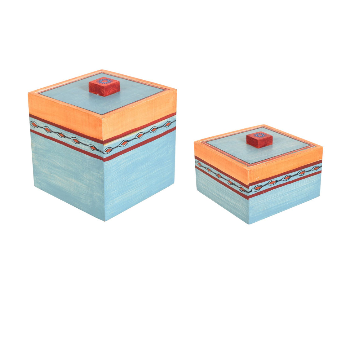 Boxed in Blue Handcrafted Utility Storage Boxes