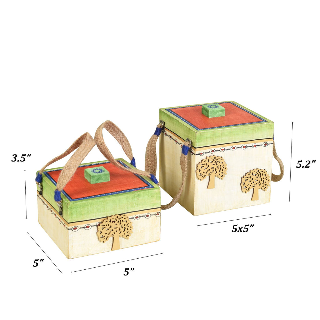 The Tree of Life Handcrafted Utility Storage Boxes