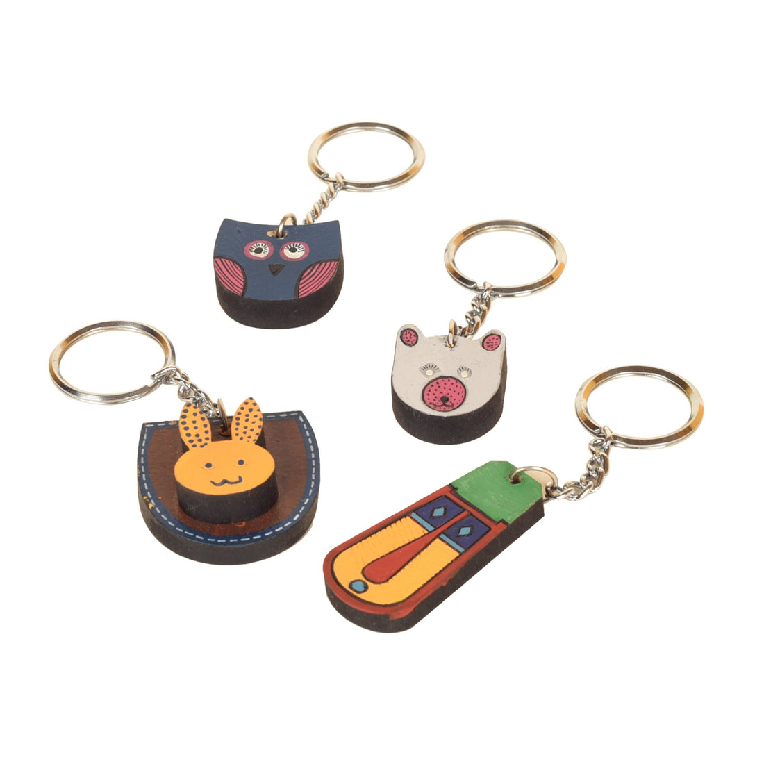 Quirky Animals Handcrafted Key Rings (SO4) (1.2x0.2x4)