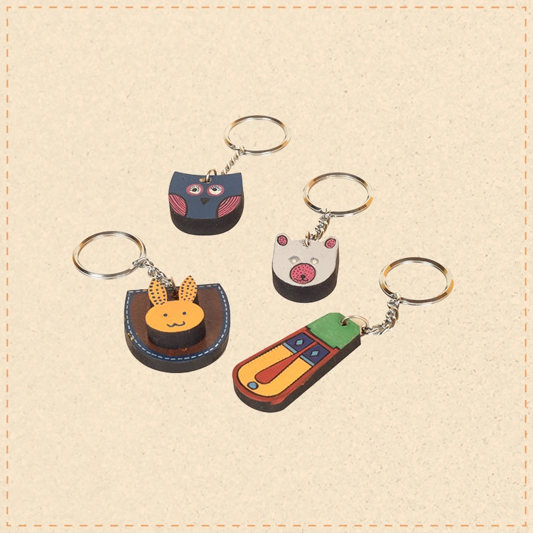 Quirky Animals Handcrafted Key Rings (SO4) (1.2x0.2x4)