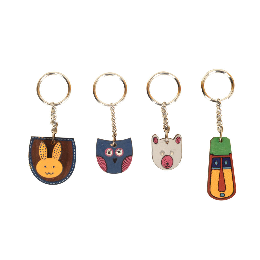 Quirky Animals Handcrafted Key Rings (SO4) (1.2x0.2x4)