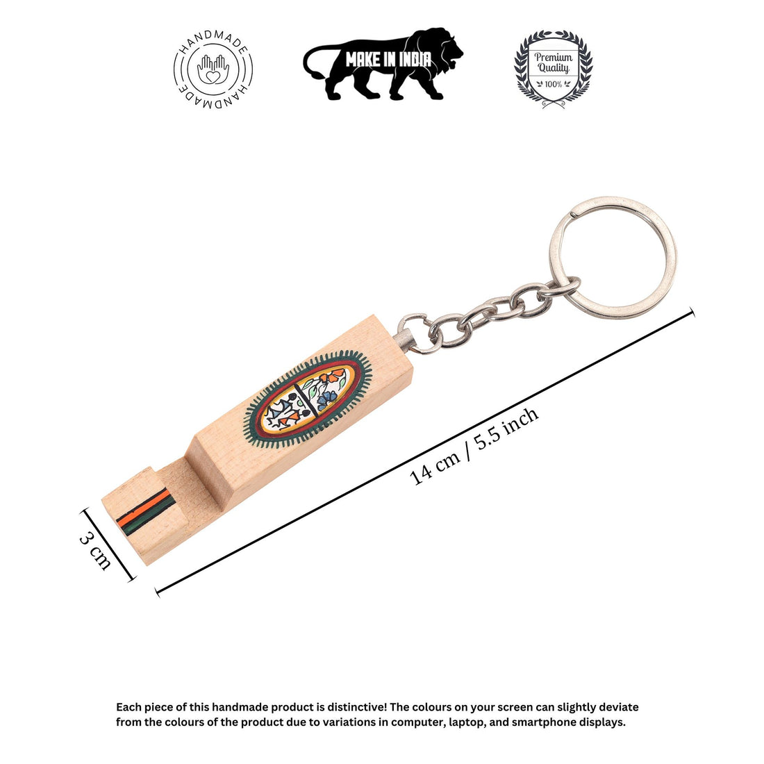 Wooden Key Ring with Bottle Holder