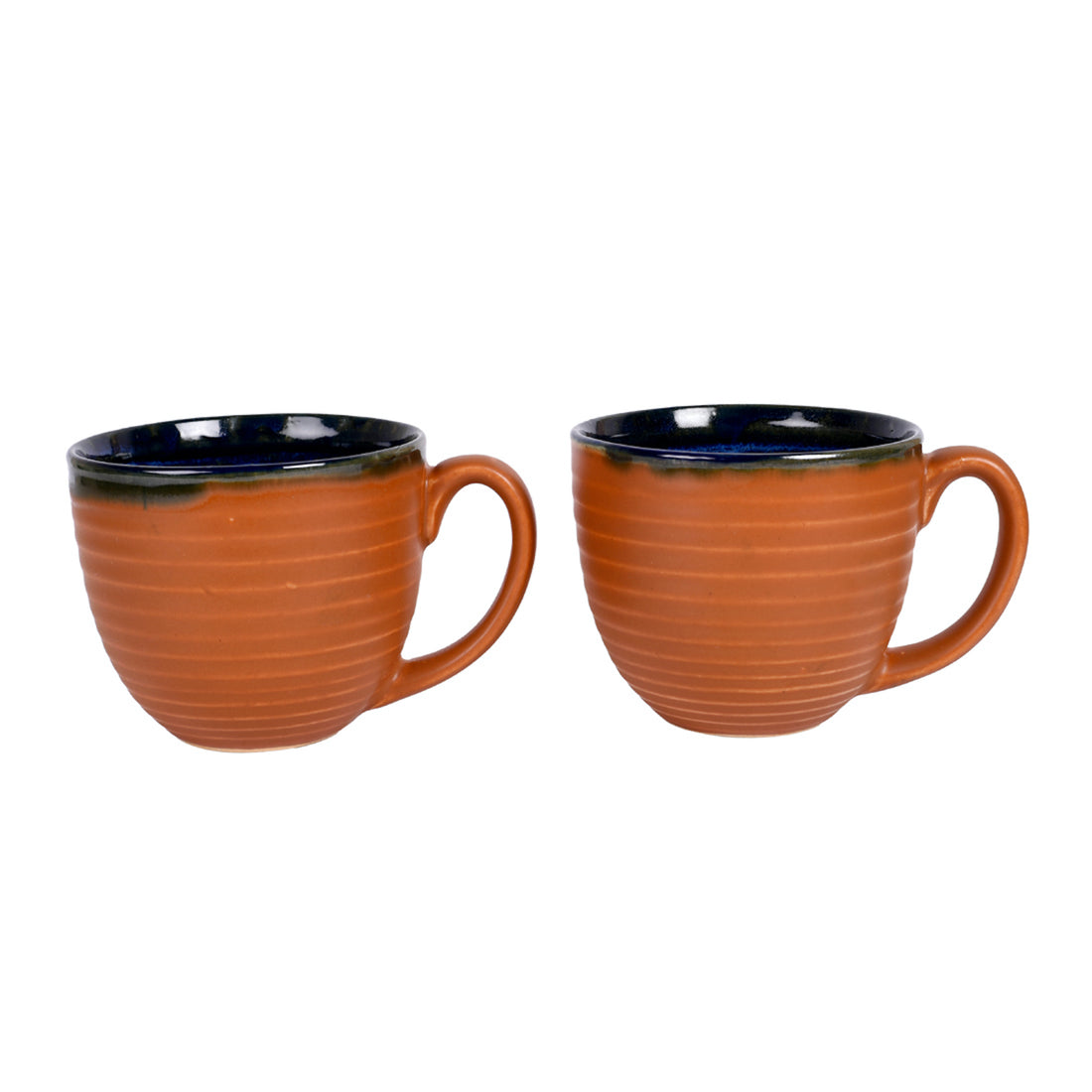 Coffee Mug Ceramic Brown (Set of 2) (5x3.75x3.1)