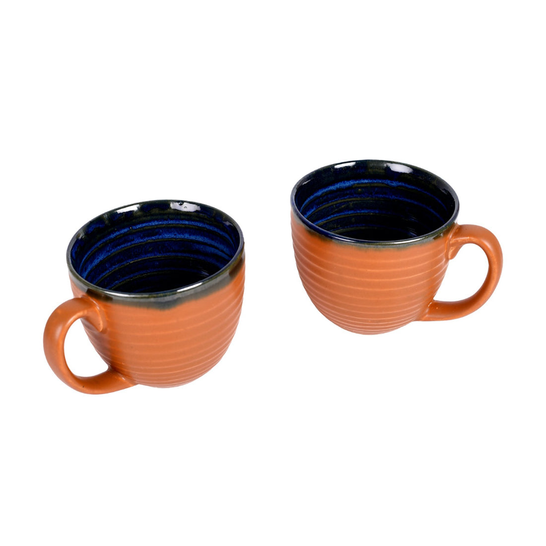 Coffee Mug Ceramic Brown (Set of 2) (5x3.75x3.1)