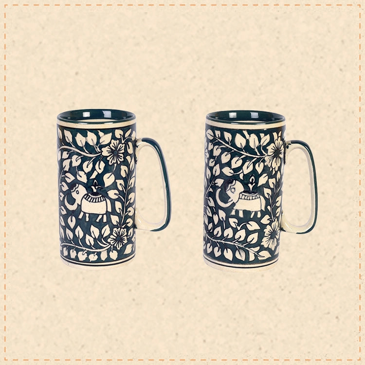 Midnight's Elephants Beer Mugs S02