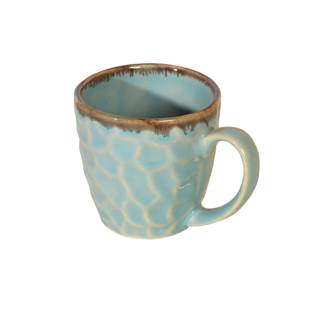 Teal Cuts Tea Cups Set of 6