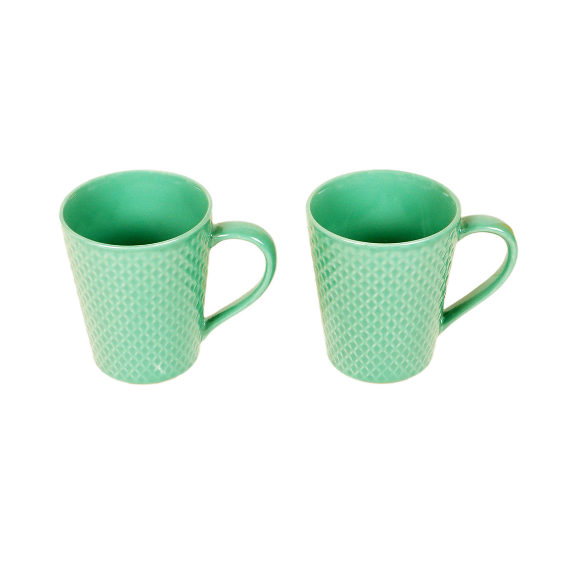 Turquoise Blue Coffee Mugs Set of 2