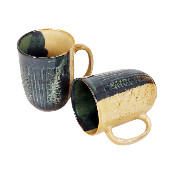 Beige Shadow Mugs Set of 2