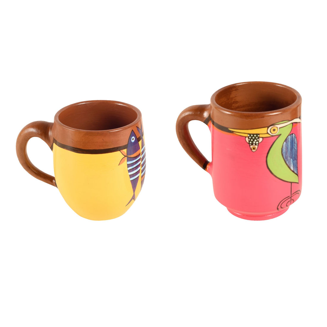 Something's Fishy Terracotta Mug Set of 2