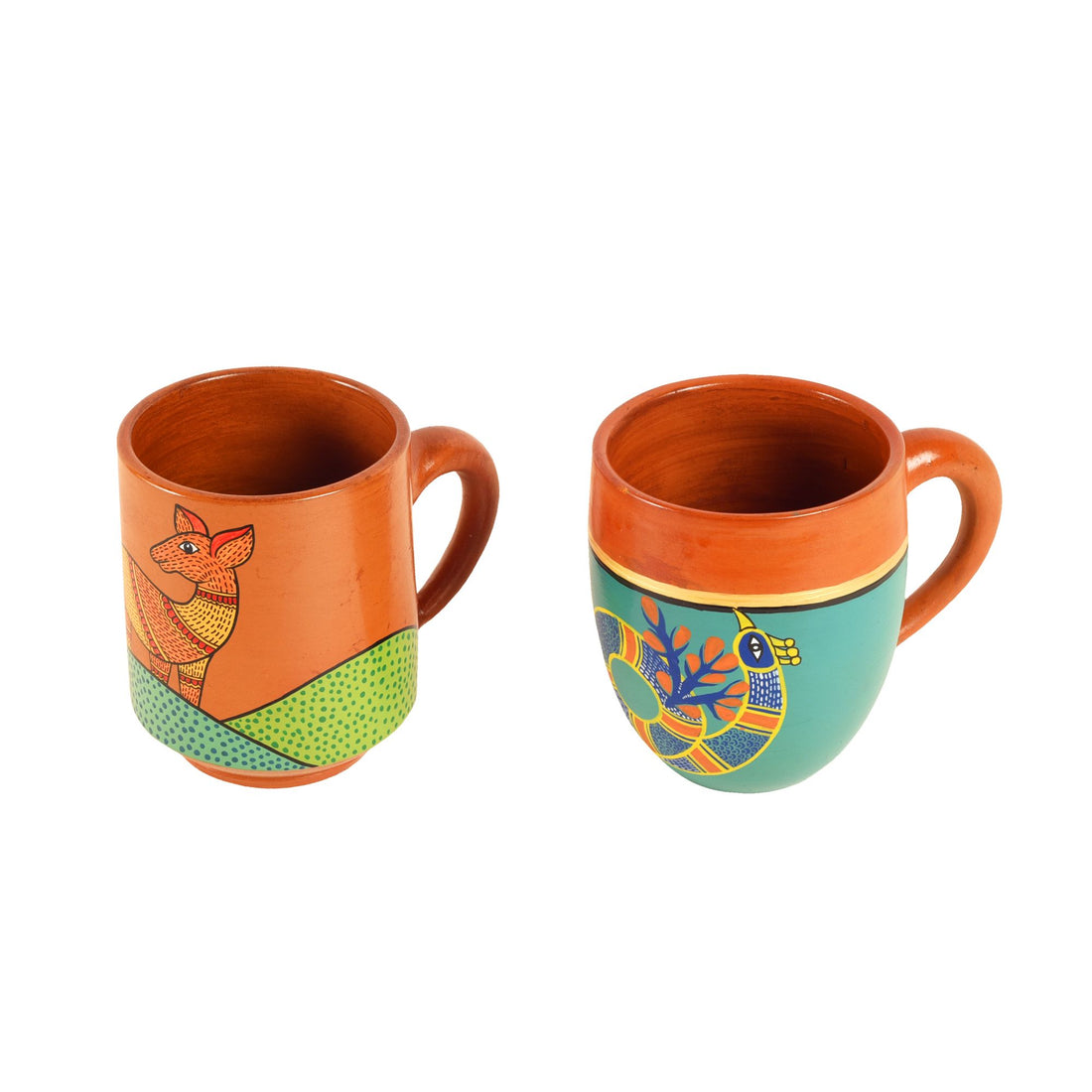 Delghtful Deer Terracotta Tea Cups Set of 2