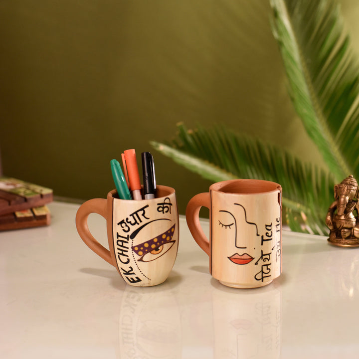 Chaddi  Buddi Tea Cups- Happy Days- Set of 2