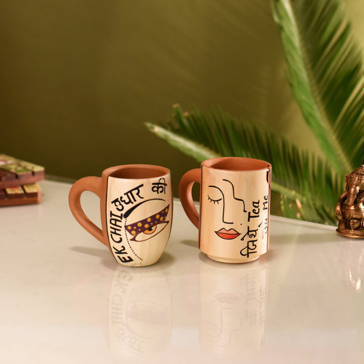Chaddi  Buddi Tea Cups- Happy Days- Set of 2
